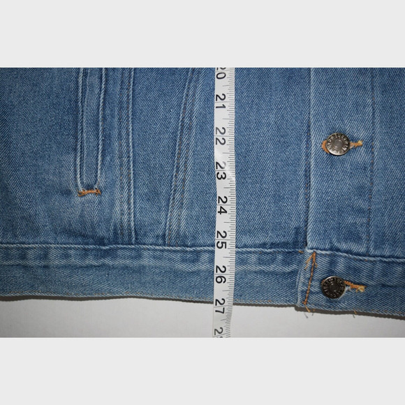 Vintage Men's Embossed Motorcycle Denim Vest Large Bikers Dream USA - Picture 6 of 7